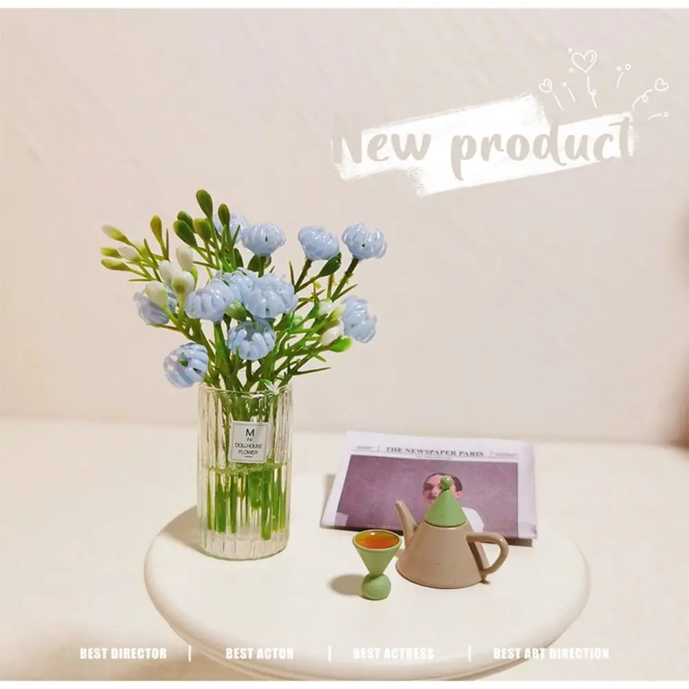 新しい 1:12 ドールハウスミニチュアテーブル花 4 スタイルミニ緑盆栽モデルデスクトップ車両搭載装飾品家の装飾