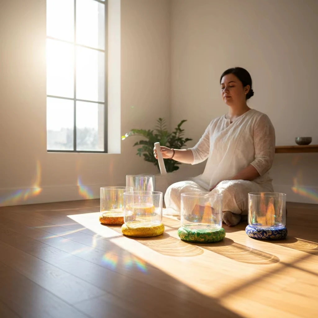 Wholesale Crystal Chakra Bowls Sound Bath Crystal Song Bowls Quartz Products Meditation Supplies