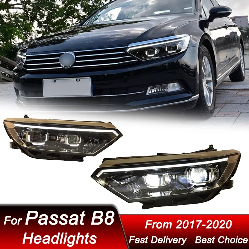 

Поп-автомобильные фары для Volkswagen Passat Magotan B8 2017-2020 B8.5 стиль светодиодные автомобильные фары в сборе аксессуары для линз проектора K