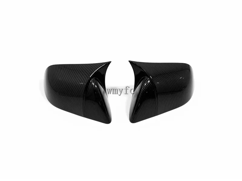 Black/Real Carbon Fiber 2xCar Rear View Mirror Cover Cap Replacement For Tesla Model 3 2017 - 2022 Rearview Mirror Cover