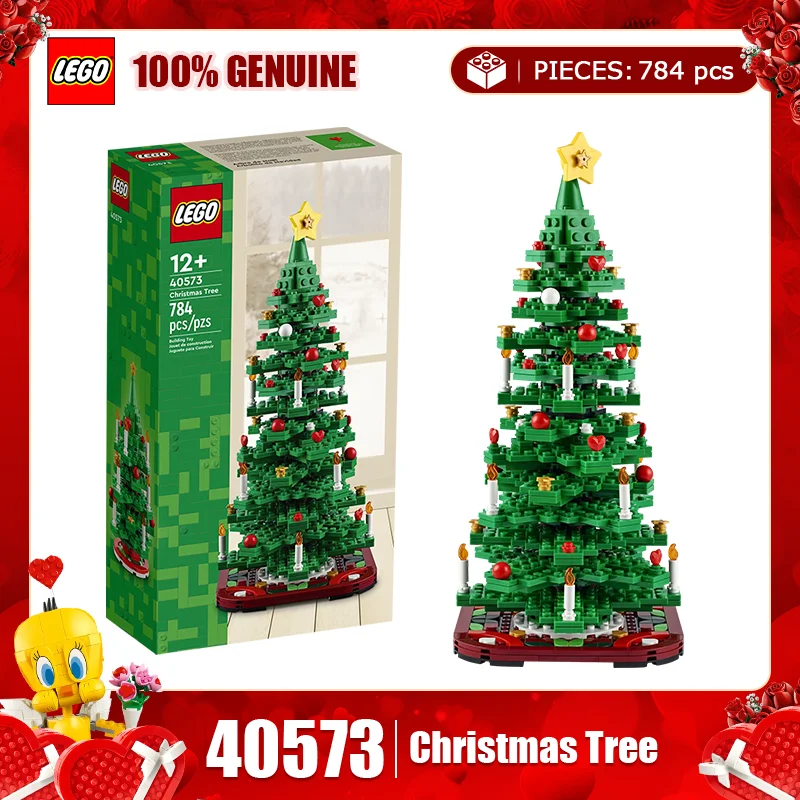 

Набор строительных блоков Lego серии Festival 40573, рождественская елка 40611, детская головоломка, игрушка-пазл, подарок на Год Дракона.