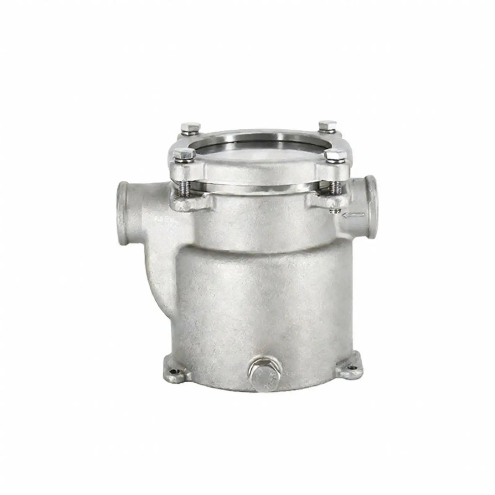 Stainless Steel Seawater Strainer | quick drain Bottom Plug Design, Space-Saving side-entry Layout, Marine Seawater strainer,