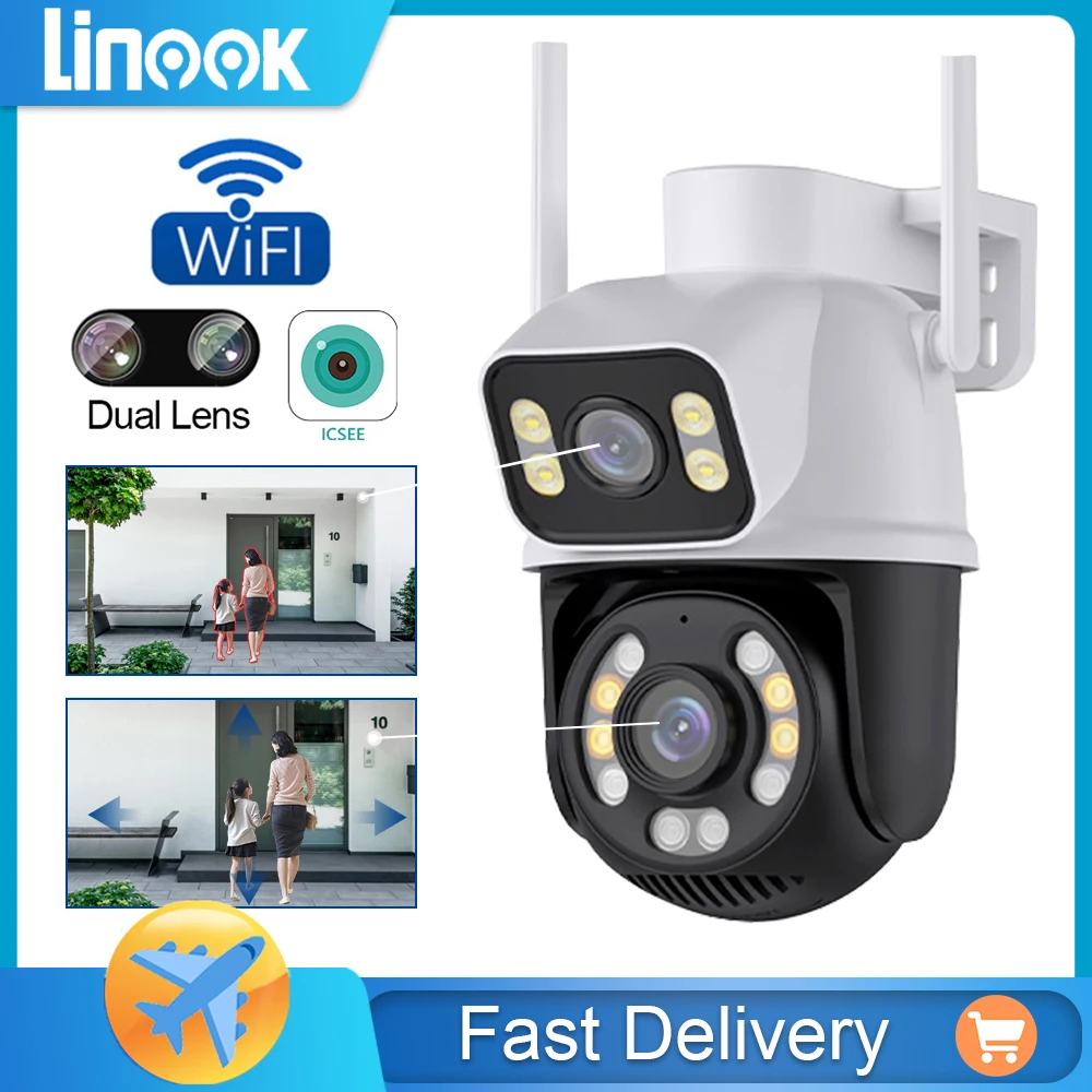 linook isee wireless outdoor cctv camera 5x zoom 4k 8mp pan tilt controle remoto do telefone rotacao de 360 graus seguranca ip 01