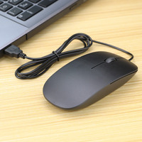 Ultra thin USB Wired Mouse1200dpi 3D Optical Ergonomic Ultrathin Mice Gaming PC Laptop Computers Mini Mouses For office Home