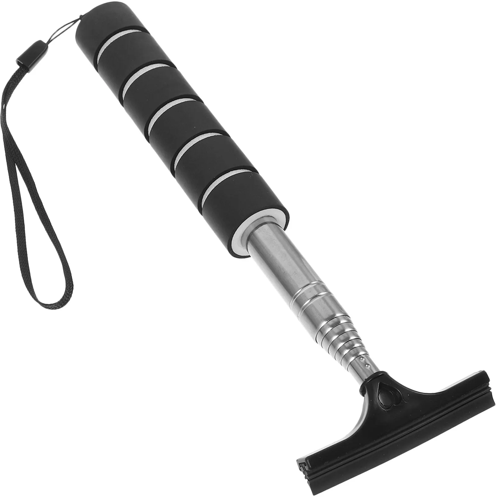 Retractable Rear View Mirror Squeegee Lightweight Portable Car Window Cleaner Tool Glass Wiper for Rain Fog Water Stain Removal