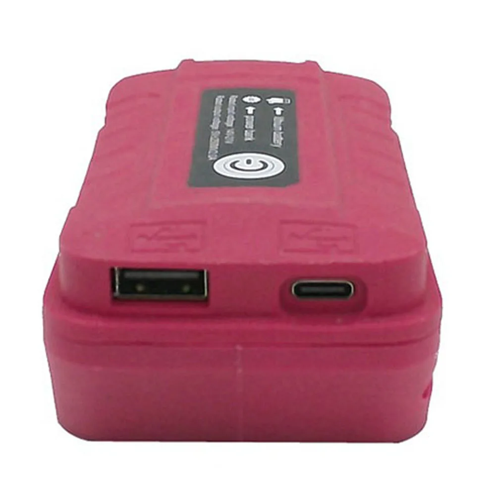 

Battery Adapter With Led Light For DEVOM 20V Lithium Battery With USB Converter Power Tools Replacement Battery Adapter Parts