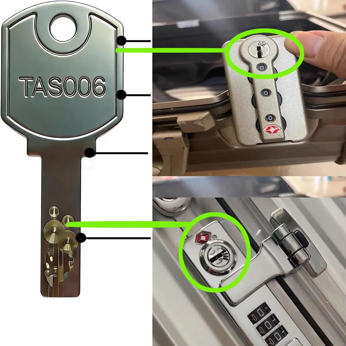 

1 шт. ключ и бирка TSA006 для чемоданов Rimowa, совместимые с ключами TSA007, TSA002, TSA006, ключи для чемоданов TSA.
