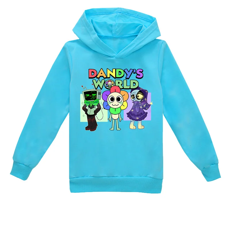 أطفال هوديي الكرتون Dandy's World طفل الفتيات طويلة الأكمام ملابس خارجية Dandys World Boys بلوزات غير رسمية ملابس الأطفال