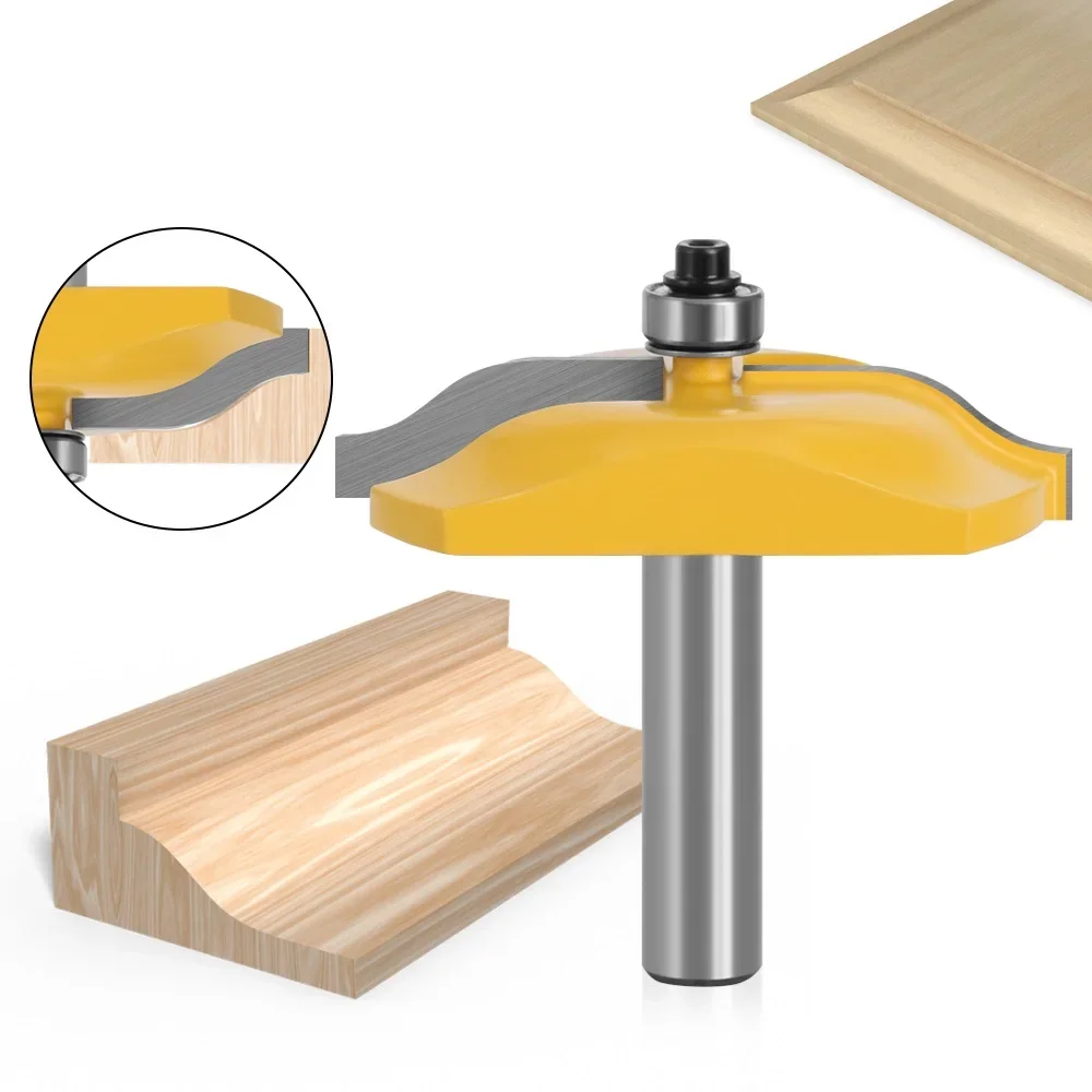 

1pc 12MM 1/2" Shank Large Carbide Raised Panel Router Bit with Ogee Wood Door Router CNC Milling Tool Woodworking