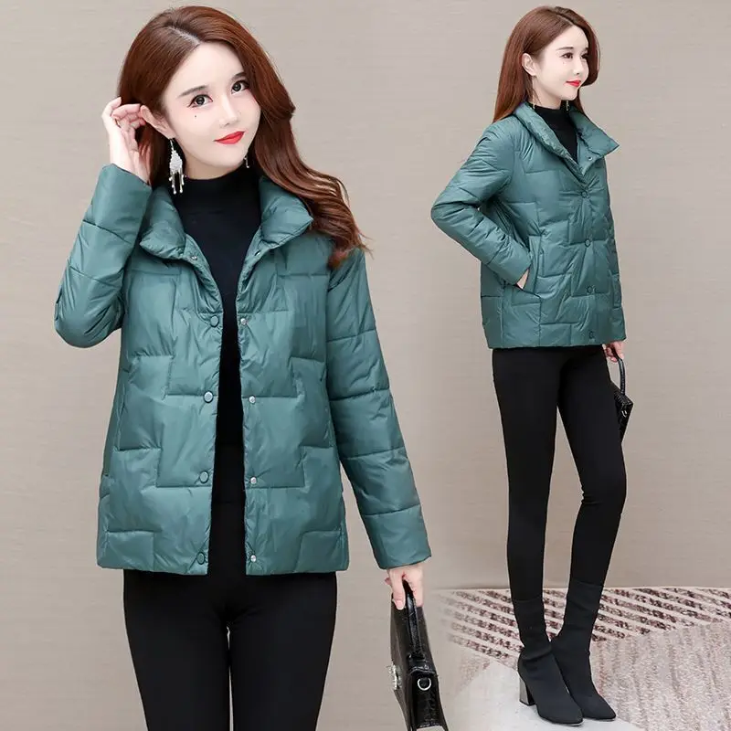 

2024 New Lightweight and Cotton Padded Jackets Soft Winter Women Thicken Keep Warm Clothes Loose-fitting Parkas T206