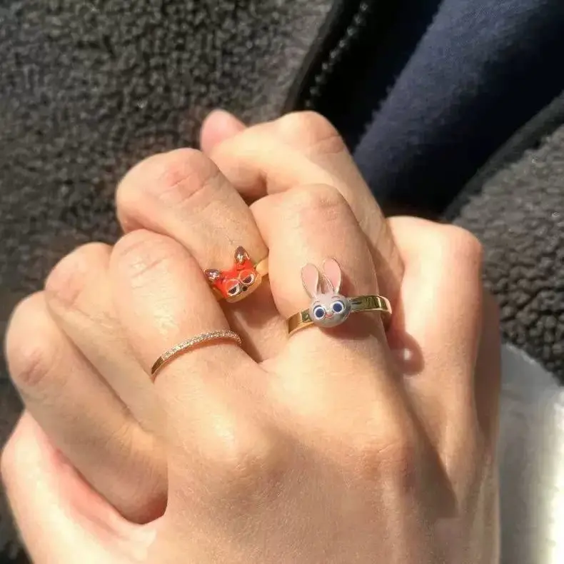 Zootopia 2 Nick Judy Paarring met verstelbare opening voor mannen en vrouwen Leuk en leuk Veelzijdig en uniek kerstcadeau