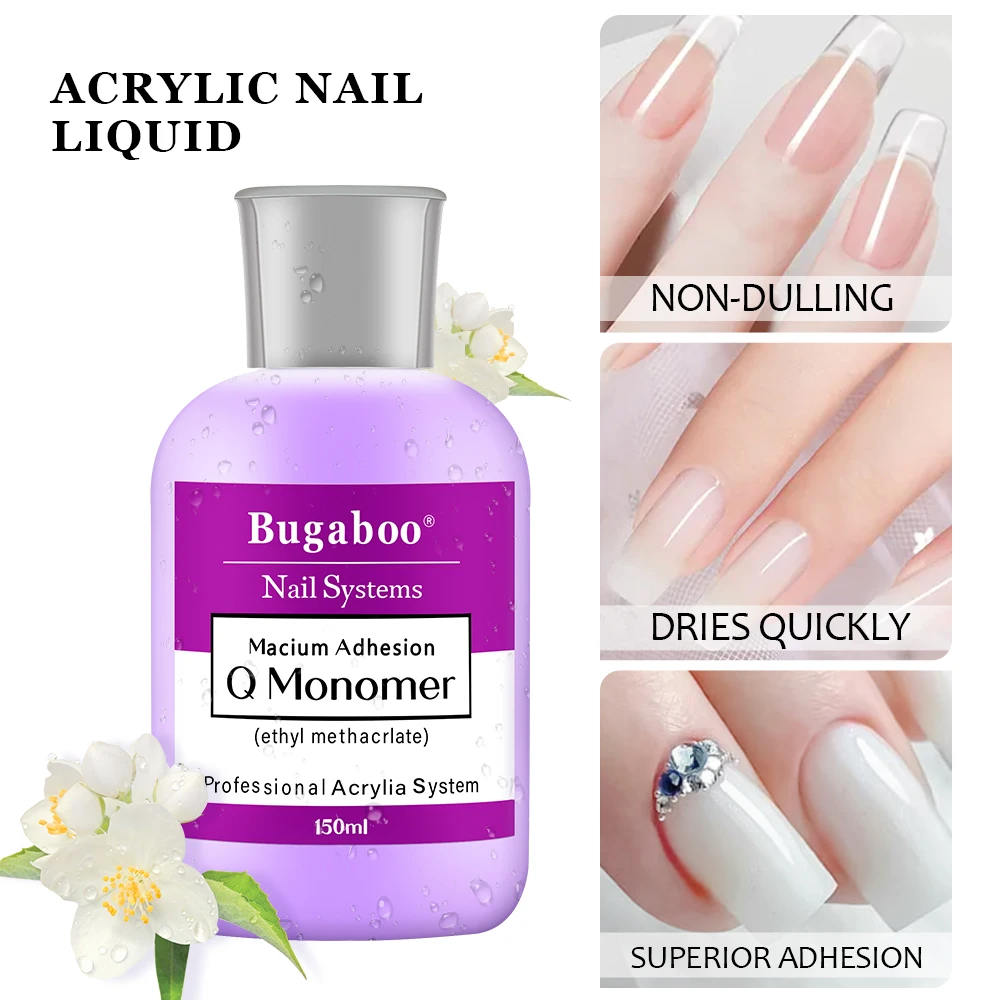 150ML EMA akrylowy płyn monomerowy do proszek akrylowy rzeźbienia/przedłużania/zanurzania kryształu ciekłego profesjonalnego narzędzie do Manicure szybkoschnące