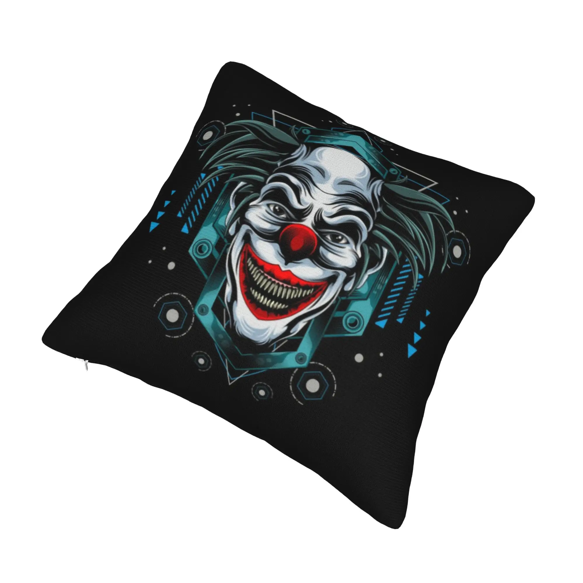Geometric Shiny Clown Cushion Cover Joker Velvet Nordic Pillow Cases Home Decor