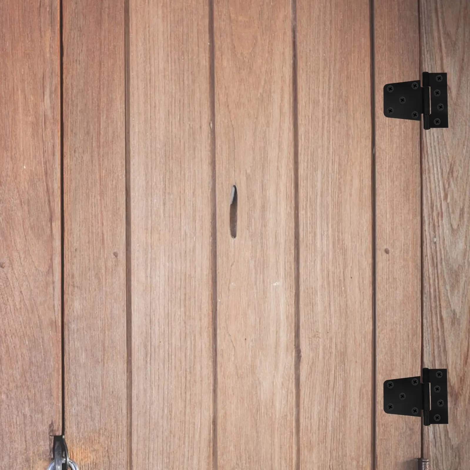 

2Pcs Heavy Duty Gate Hinges Black Iron Durable for Wood Fences Barn Doors Smooth Finish Easy Installation Iron Gate Hinges
