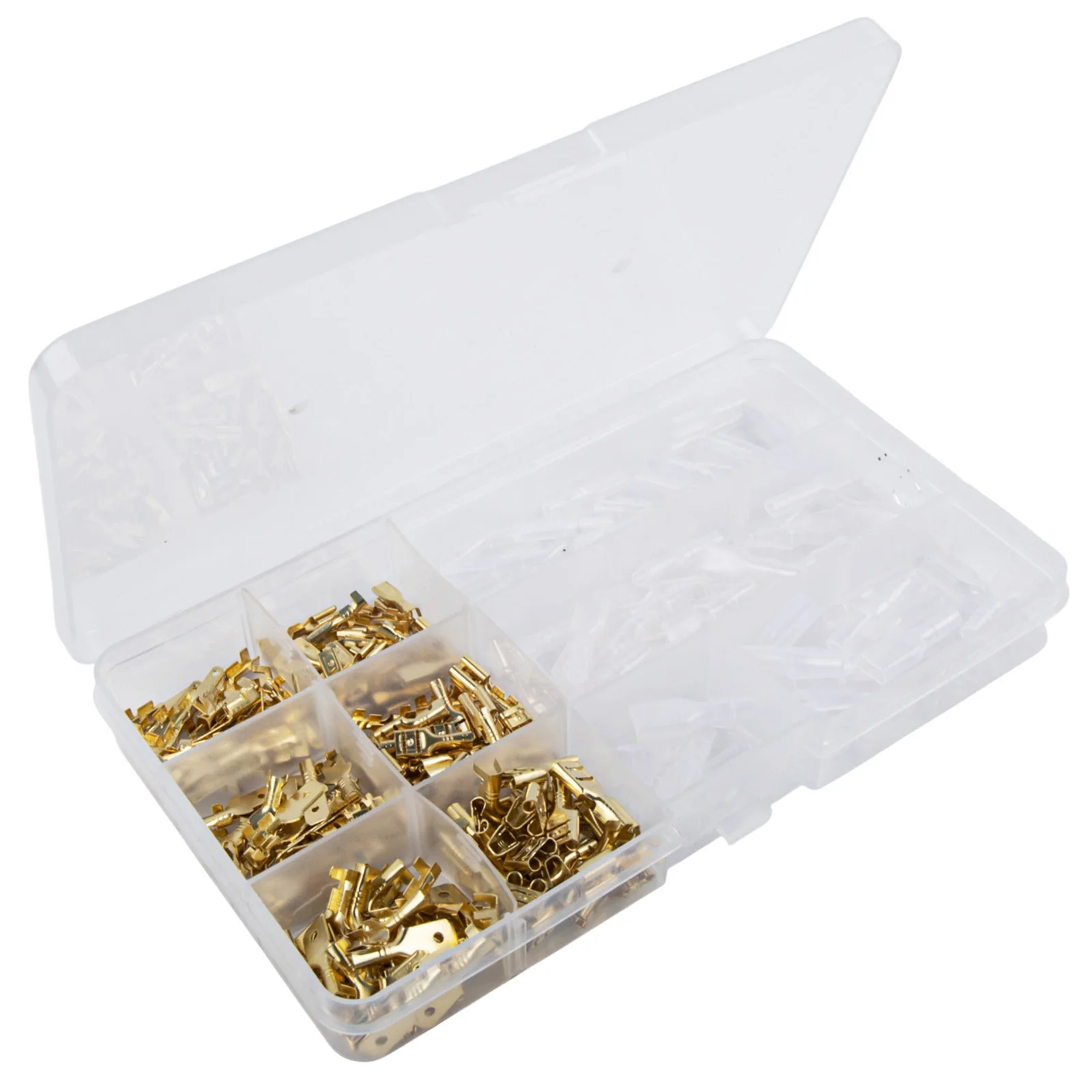 4.8mm Electrical Crimp Kit Long-lasting Performance Robust Metal And Plastic 4.8mm Wire Connectors For Home Electrical Work