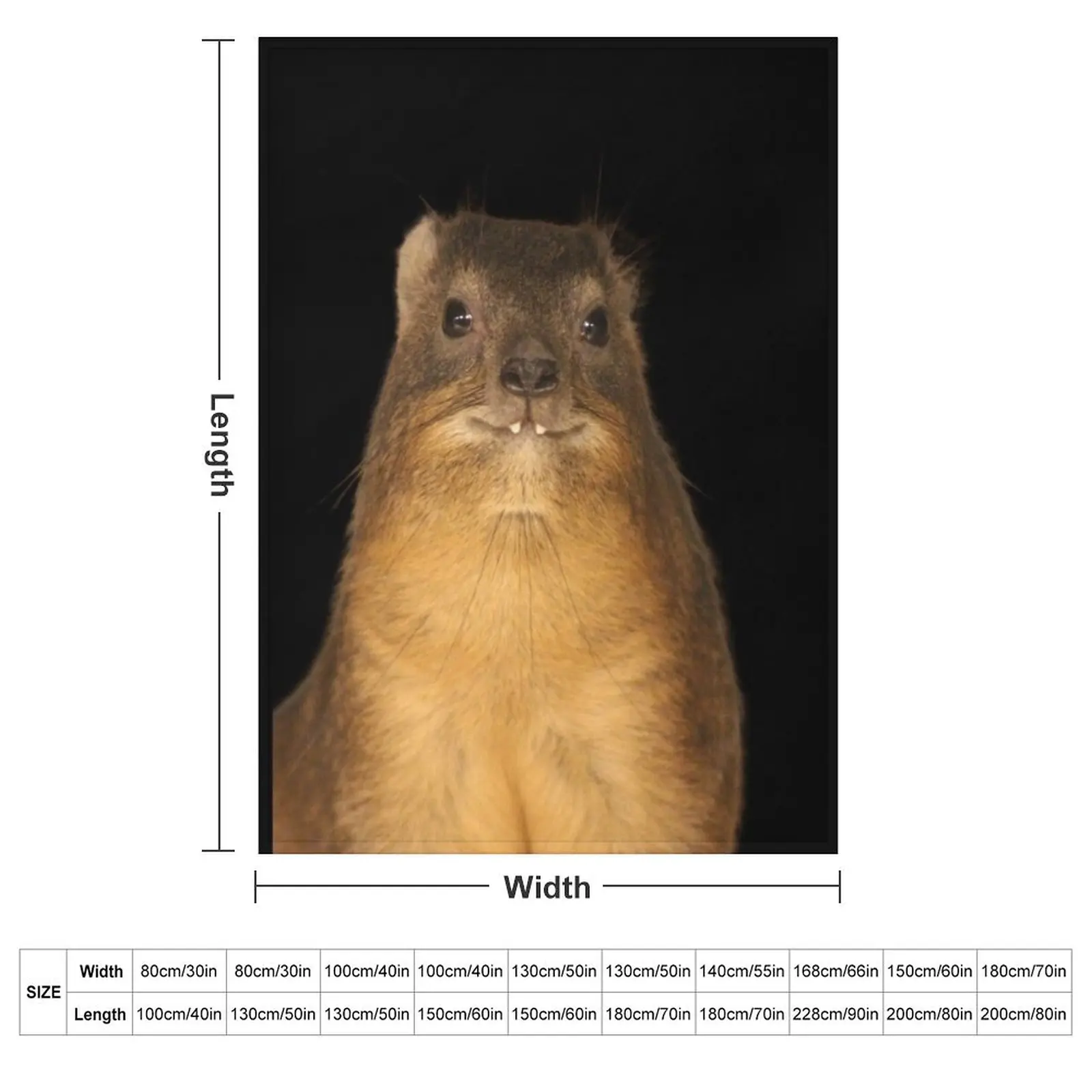 Rock Hyrax Photo - Dassie Cute Vampire Potato Throw Blanket Soft Beds for babies cosplay anime Decoratives Blankets