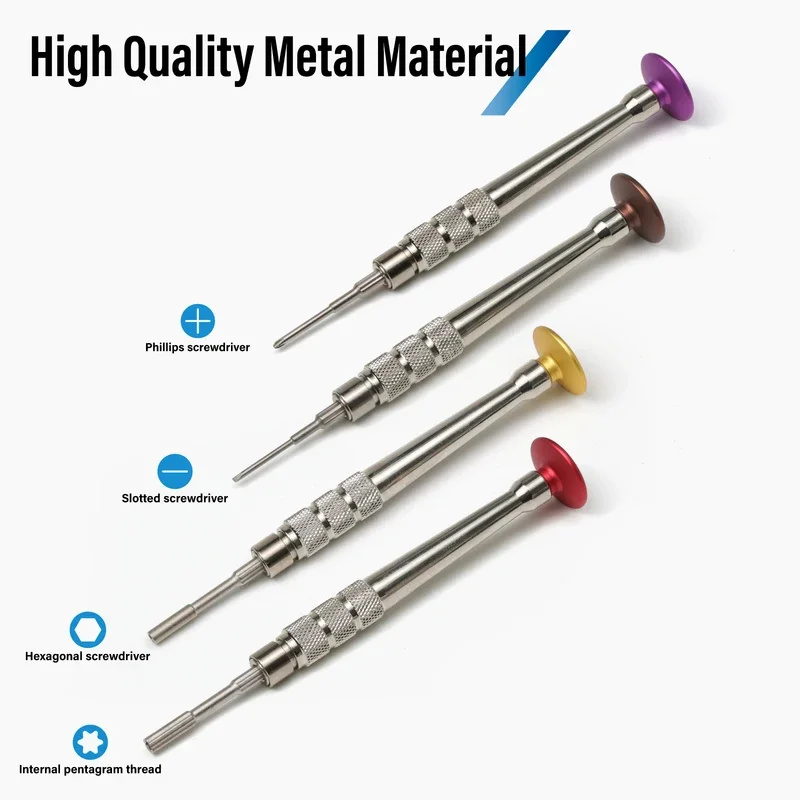 Eyeglasses Screwdriver Set with Magnetism Slotted Phillips Hexagonal And Torx Hard Head for Eyewear And Digital Repair Tools