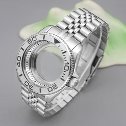 SKX007 SRPD Watch Case and Strap Set Sapphire Glass Braille Bezel Fits NH34 NH35 NH36 4R35 7S26 Japanese Movement 3.0 Crown Case