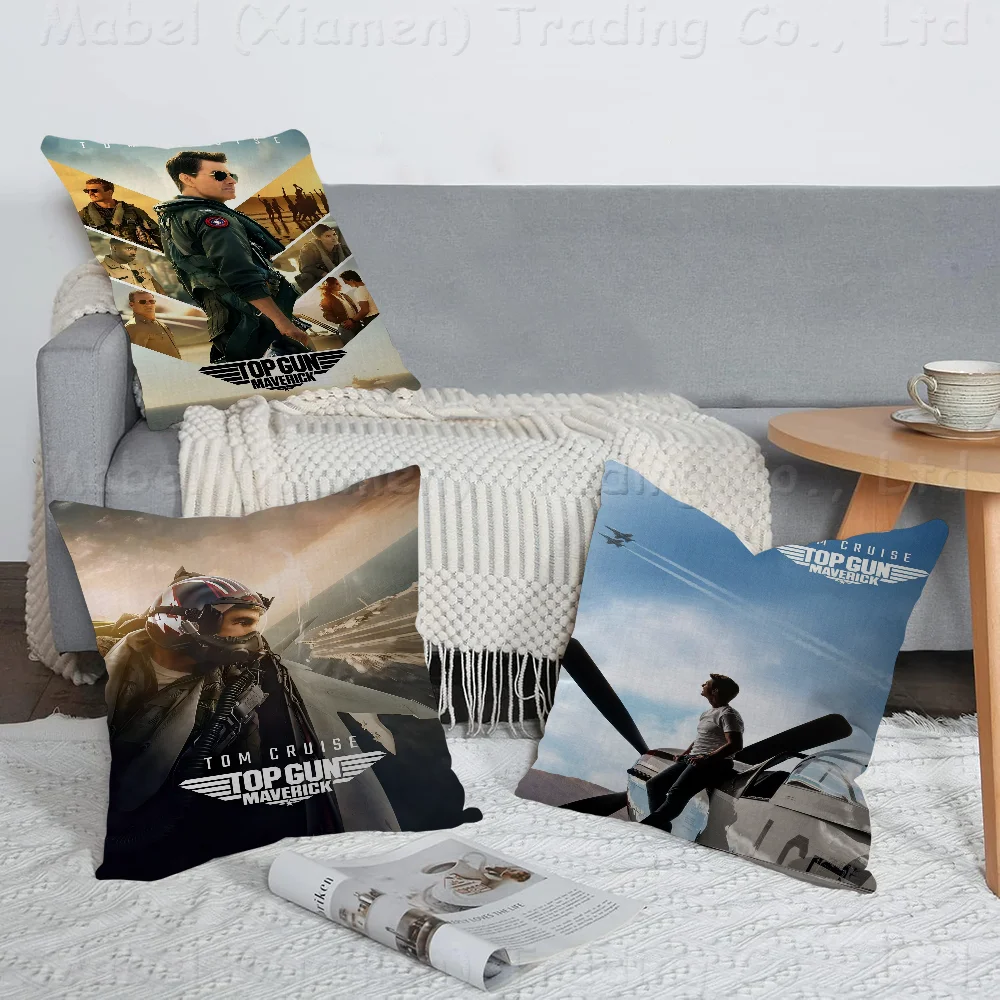 

Top Gun Maverick Pillowcase Toon Gift Cushion Cover Bedroom Home Sofa Chair Seat Decor Pillow Case