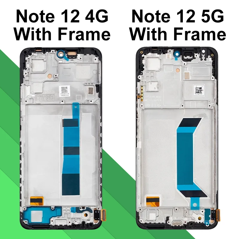 High Quality AMOLED For Redmi NOTE 12 4G LCD Display  Screen Touch Digitizer Replacement For Redmi NOTE 12 5G Display 22111317I