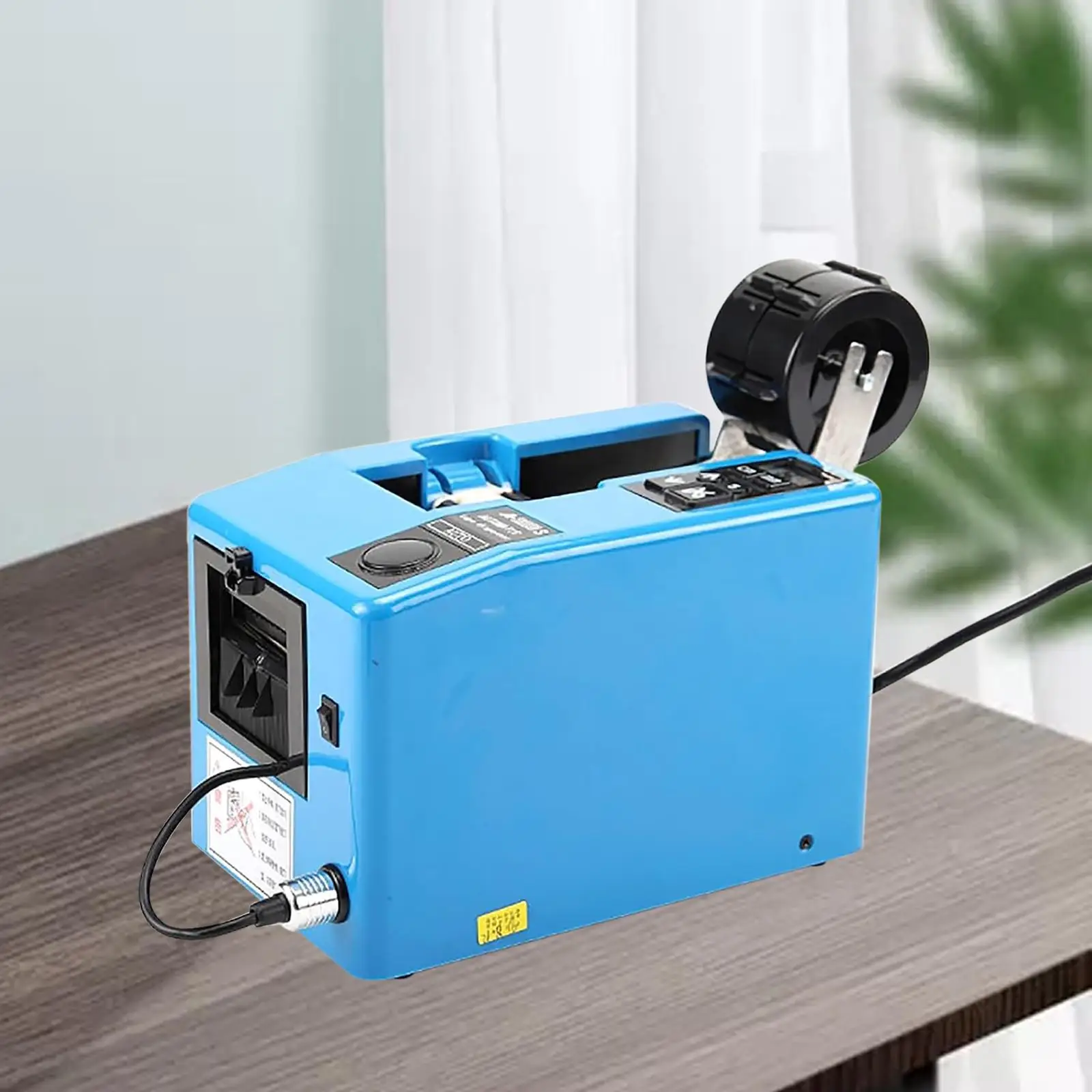 Efficient Electric Tape Cutter with US Adapter and Silicone Wheel for Home and Office Use