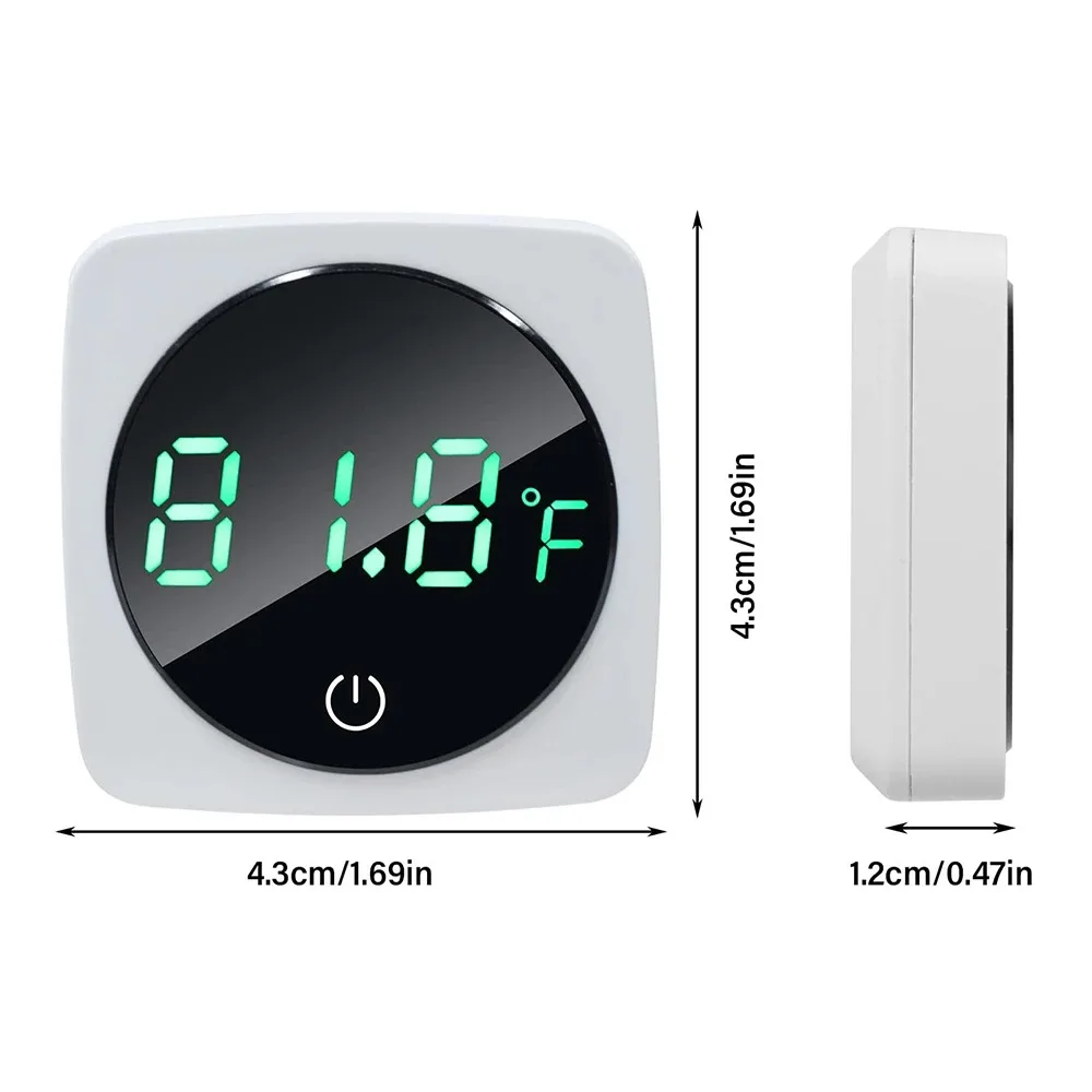 Aquarium Self-Adhesive Thermometer LCD Digital Fish Tank Mini Thermometers Large Screen Monitor Terrarium Temperature Meter0-60℃