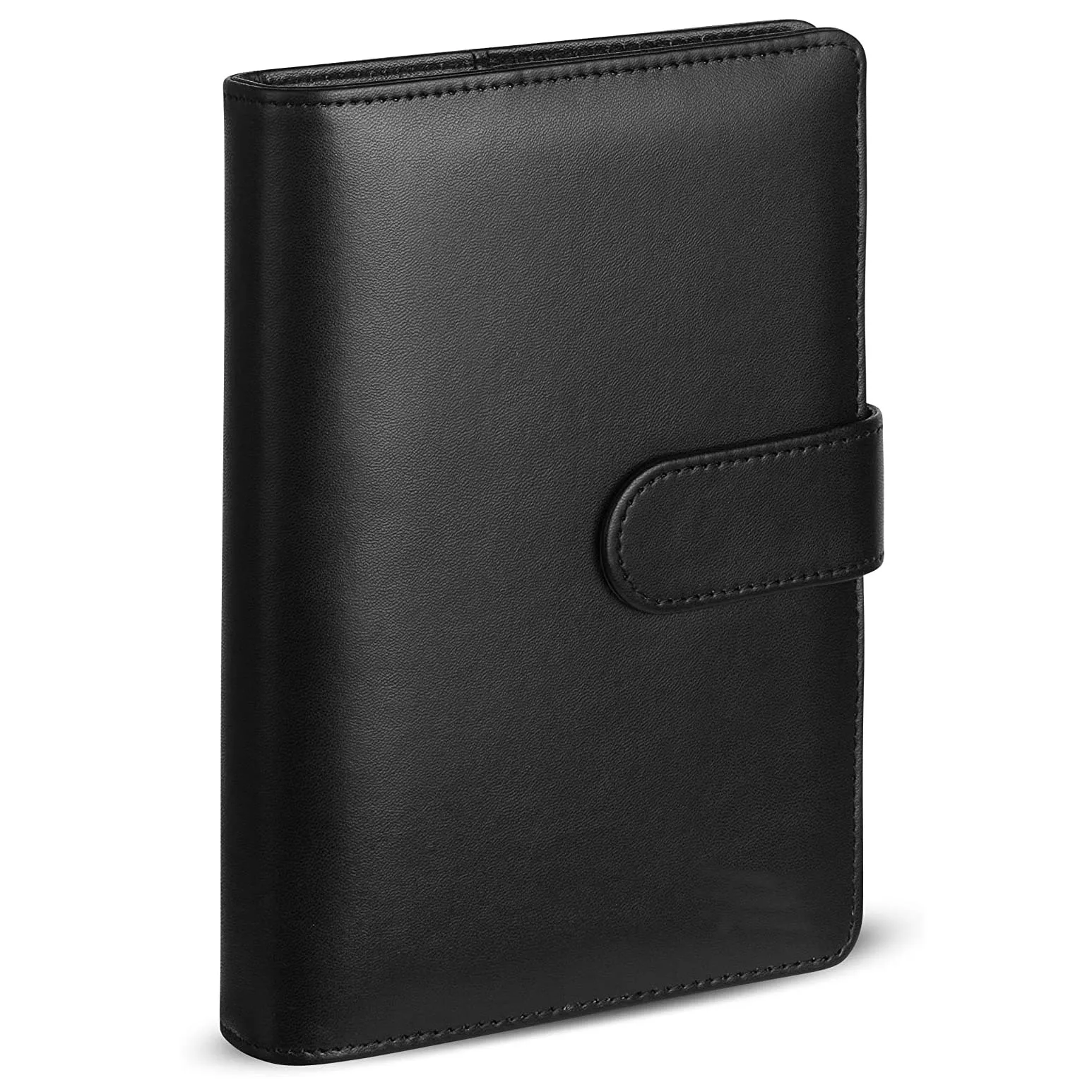 

A5 PU Leather Binder Budget Wallet 6-Ring Notebook Cover, for A5 Filler, Personal Planner Binder with Magnetic Buckle Closure