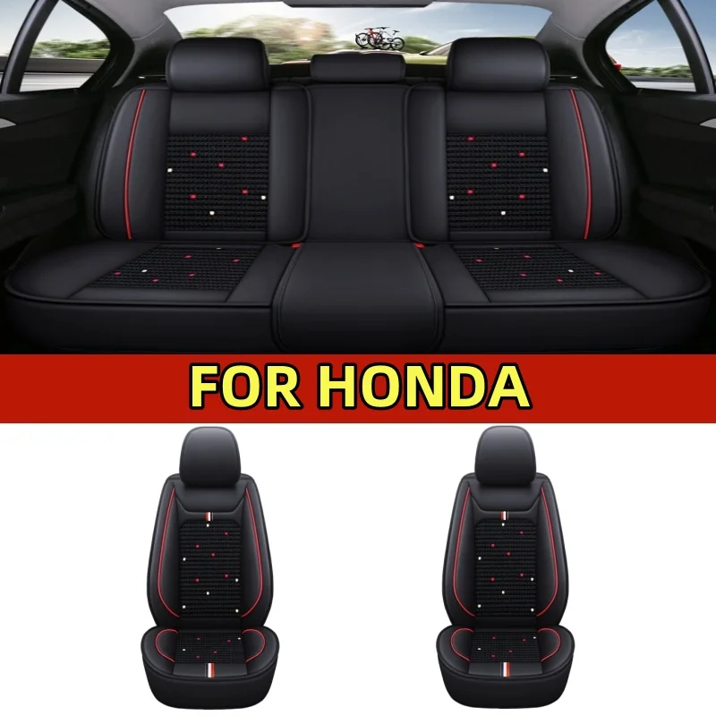 

FOR HONDA Car seat cover waterproof artificial leather soft and comfortable full set of 5-seat fully wrapped seat covers