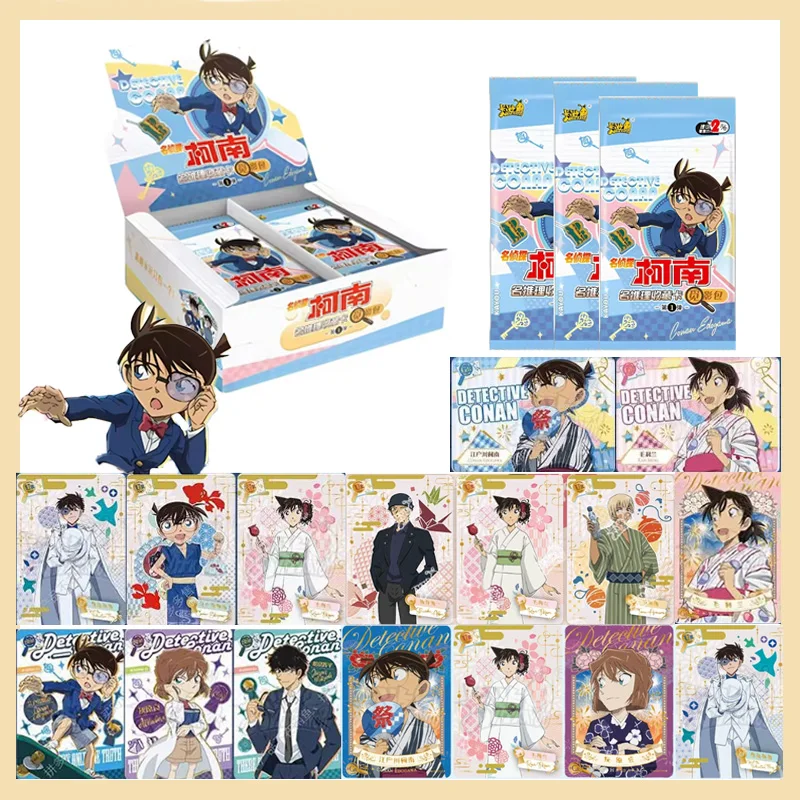 

Anime Detective Conan Shadow Hunt Pack Series1 Mystery Investigation Genuine Cards Collection Games Cards Exquisite Gift Toys