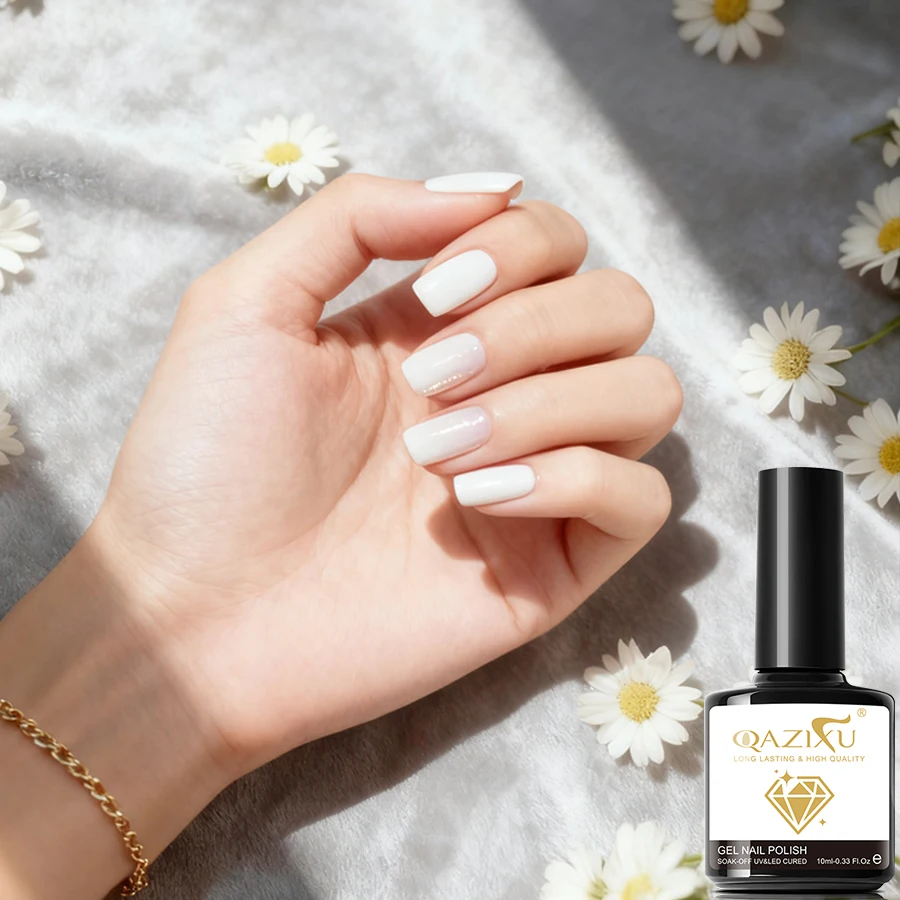 1-2 Stuks Wit En Melkwit Gel Nagellak UV LED Losweken Gel Nagellak Voor Nail Art DIY Salon Thuis Vakantie Cadeau Voor Vrouwen
