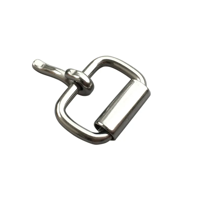 10pcs Stainless Steel Buckle Garment Shoes Bag Straps Roller Pin Accessory15mm