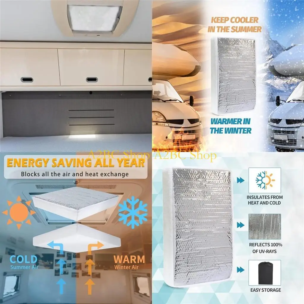 

A2BC Travel Trailer Trailer Swylight Islight Door Door Door The Cay Cover, окна, отражающая изоляционная изоляция алюминиевая