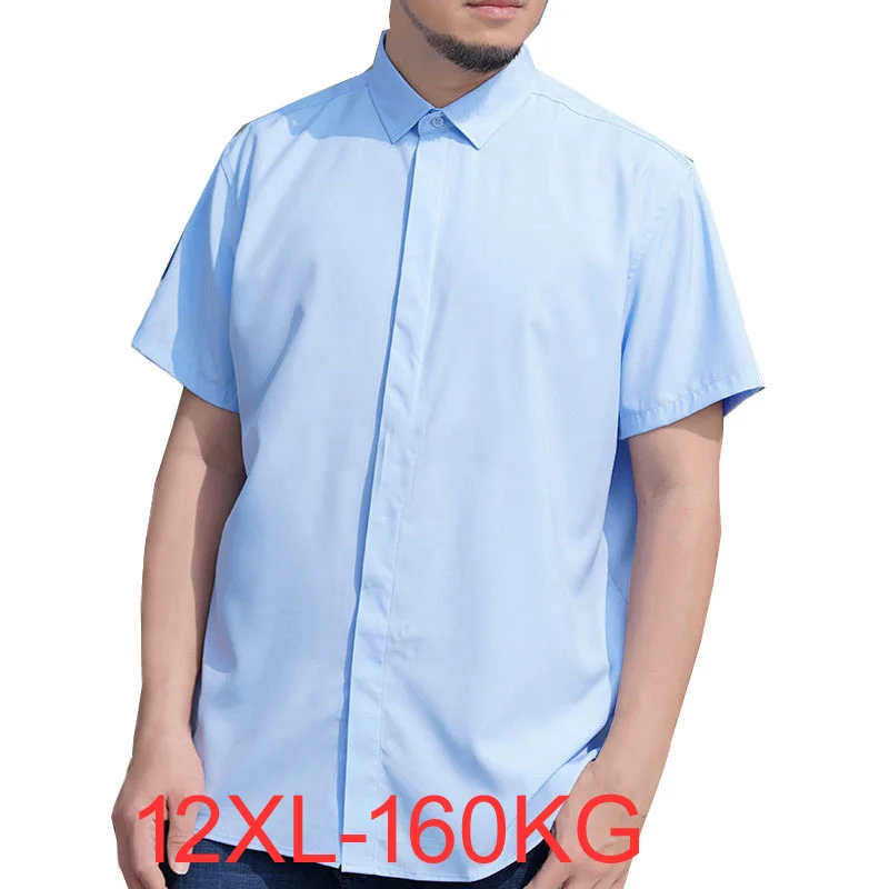 

Летняя мужская рубашка 12XL, бюст 160 см, 5XL, 6XL, 7XL, 8XL, 9XL, деловые тонкие стильные мужские рубашки больших размеров