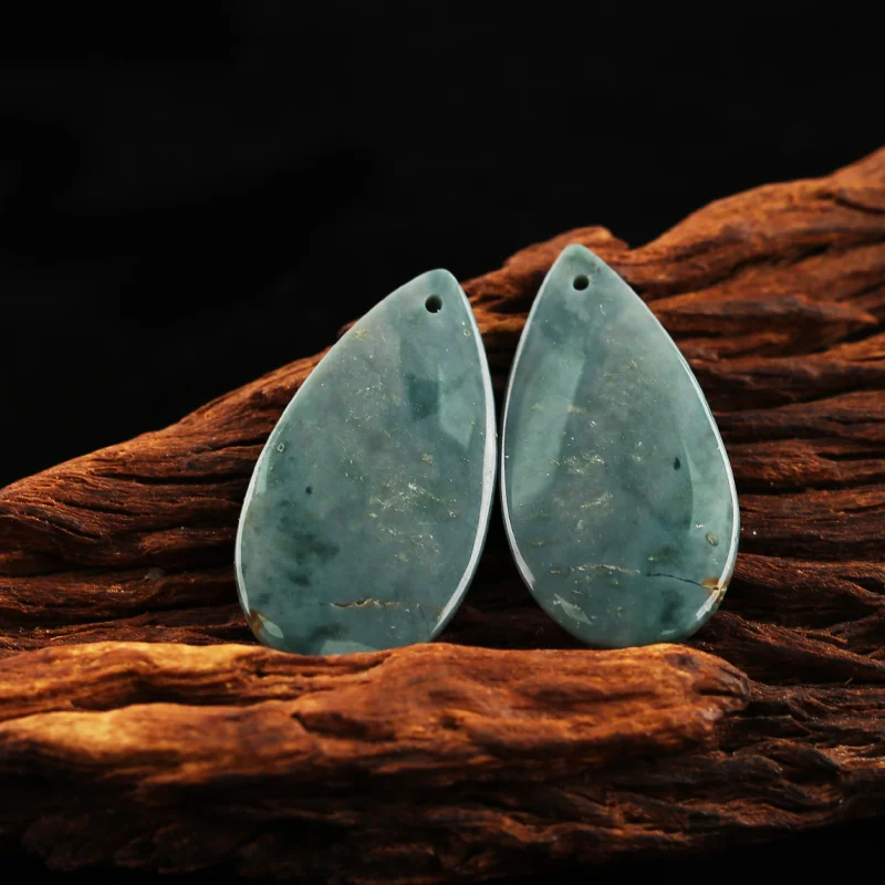 

Natural Stone Water Drop Earrings For Women Handmade Wave Jasper Statement Earrings Party Gifts DIY Jewelry