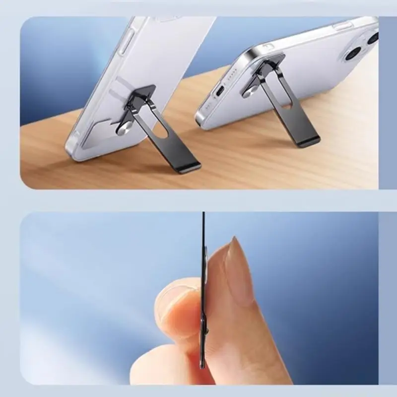 Thin Profile Rotating Phone Stand With Strong Adhesive For Easy Installation