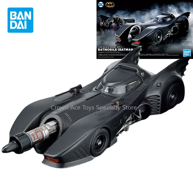 

Bandai Anime Figure Batman SCALE 1/35 DC BATMOBILE BATMAN VER Action Figures Collectible Ornaments Trendy Toys Gifts for Kids