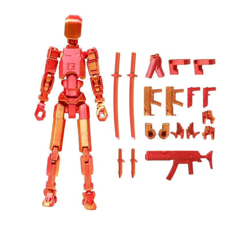 Multi-Joint Beweegbare Shapeshift Robot 2.0 3d Geprinte Mannequin Dummy 13 Action Figures Speelgoed Kinderen Volwassenen Ouder-Kinderen Games