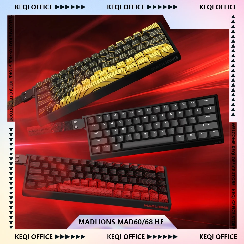 

MADLIONS Mad60/68 HE Mechanical Keyboards 8K Polling Rate Hot Swap Customized Magnetic Switch Wired E-sports Gaming Keyboard