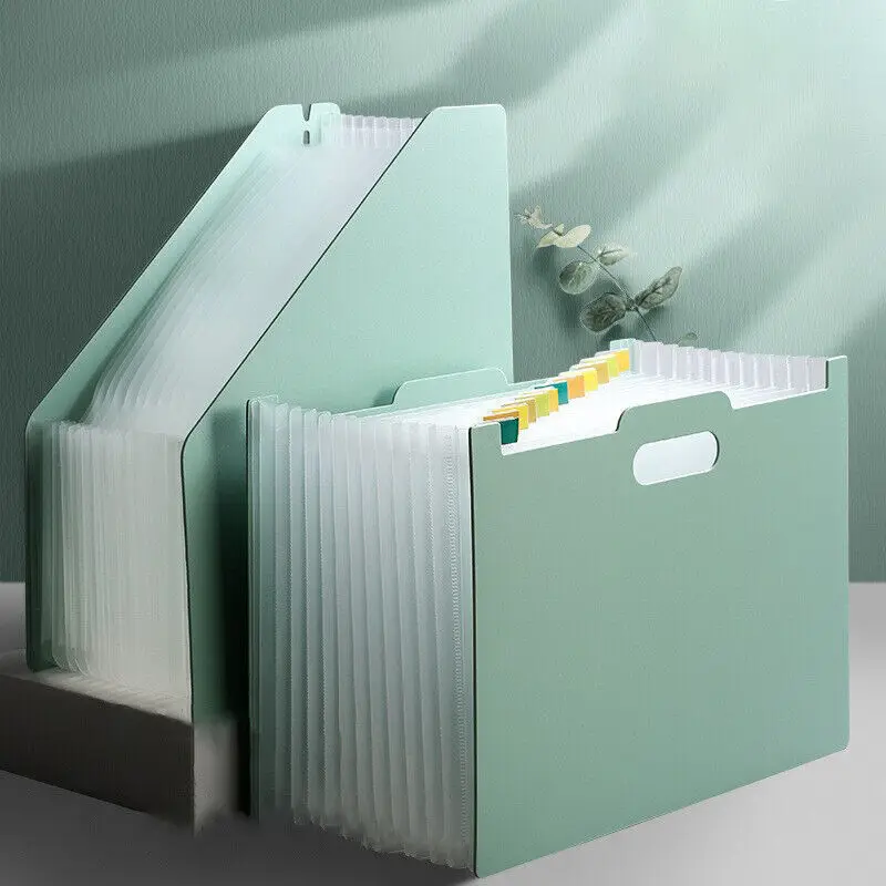 Vertical Organ Pack Examination Paper Storage 13 Pocket A4 Office Expanding File Box Paper Sorting School Document Organiser