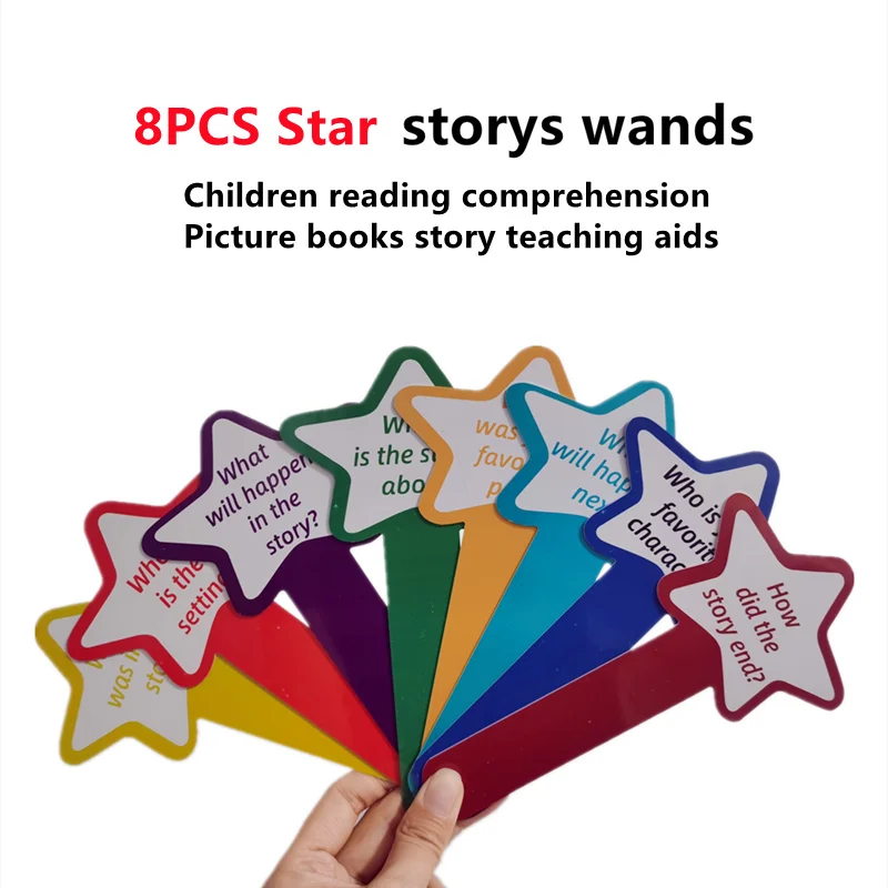 PVC Story Wands Class Cards Board Picture Book Reading Help For Kids Learning Teaching Aids Classroom Resources Home Family Game