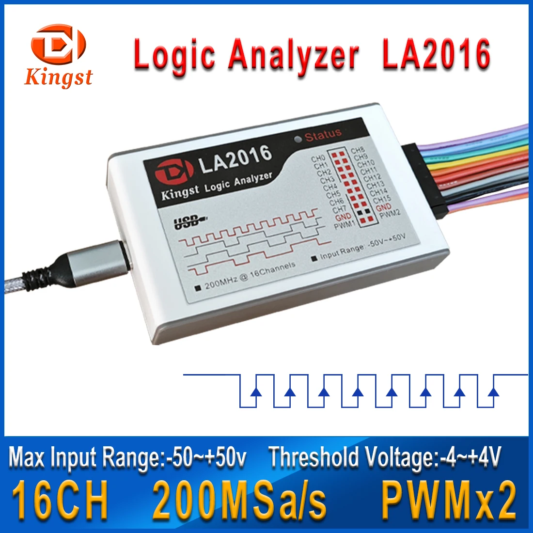 【¥17,055】Kingst LA2016 USB ロジックアナライザー(16ch/200M) 特別割引-アリエク特価アラート