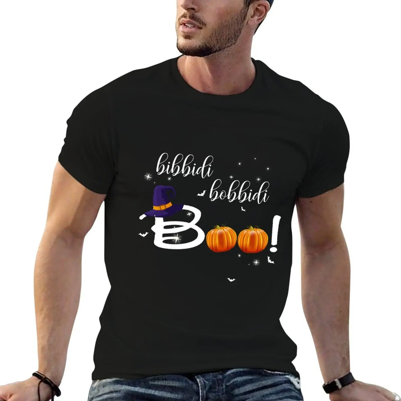 

Funny bibbidi bobbidi Boo Halloween gifts T-Shirt t shirts with prints t shirt men 100% cotton luxury brand T-Shirt
