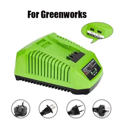 For Greenworks 40V Lithium Battery Power Tools Portable Charging  Replacement Charger With 5V 2.1A USB charging port