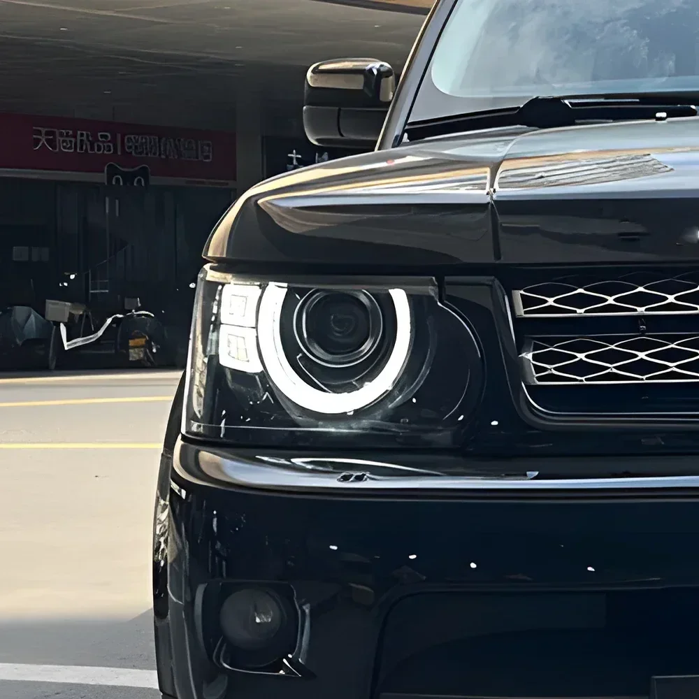 

Для Land Rover Range Rover Sport 2005-2012 светодиодные передние фонари автомобиля в сборе, обновленный объектив проектора, аксессуары для автомобильных фар