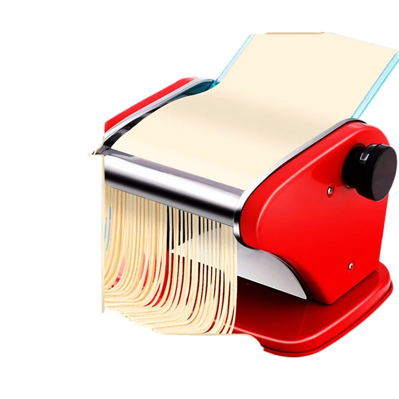 Prensa para fideos de acero inoxidable multifuncional, máquina automática para amasar y enrollar masa para dumplings y wontons