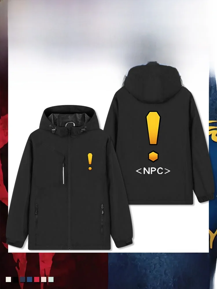 

Куртка с капюшоном на флисовой подкладке с принтом World of Warcraft NPC Tribe Question Mark Exclamation Mark, осенне-зимняя, игровая атрибутика