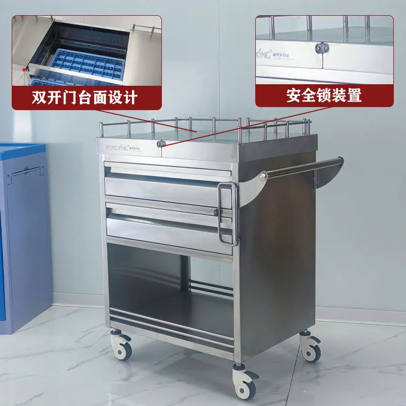 Multifunktionaler Erste-Hilfe-Instrumentenwagen mit verdickter Trolley-Instrumentenlieferung