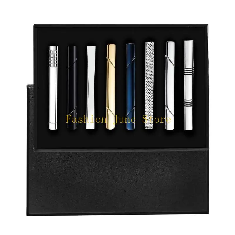 

N5KA 8 Pack Men Tie Securers Suitable for Anniversaries Engagements Weddings