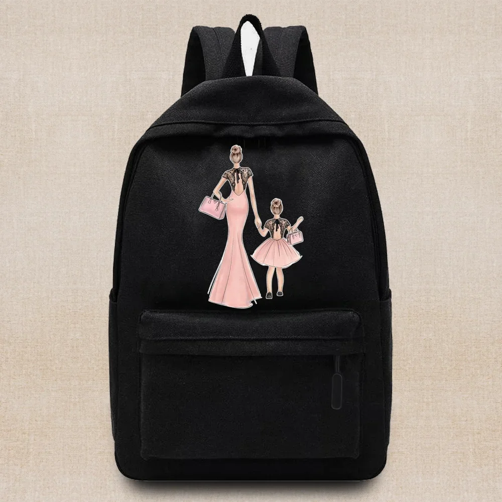 Women's Backpack Unisex Teen Sports Backpack College Bag Mom Family Pattern Travel Backpack Backpacks Laptop Bags