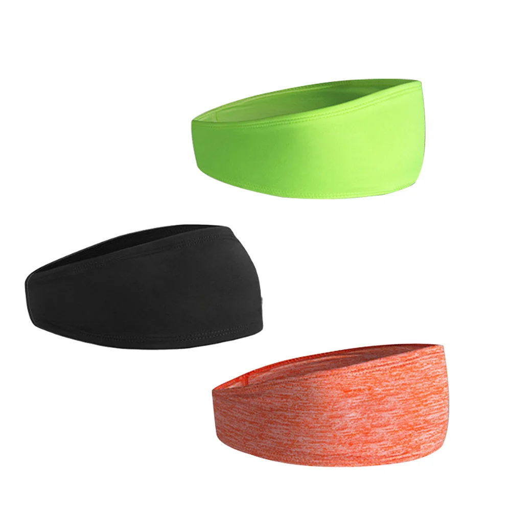 

Black Unisex Headbands Elastic Sports Accessory for Running Yoga Exercise Fitness Gym Sweat Absorption Non Slip